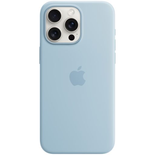 APPLE iPhone 15 Pro Max Silicone Case with MagSafe - Light Blue,Model A3126