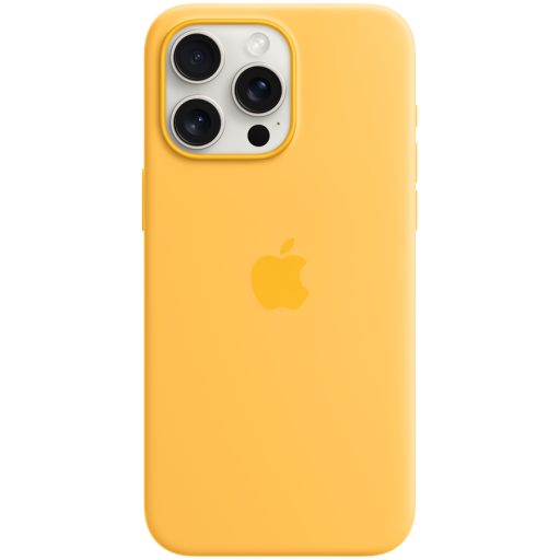 APPLE iPhone 15 Pro Max Silicone Case with MagSafe - Sunshine,Model A3126