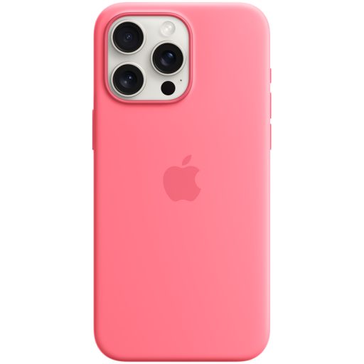 APPLE iPhone 15 Pro Max Silicone Case with MagSafe - Pink,Model A3126