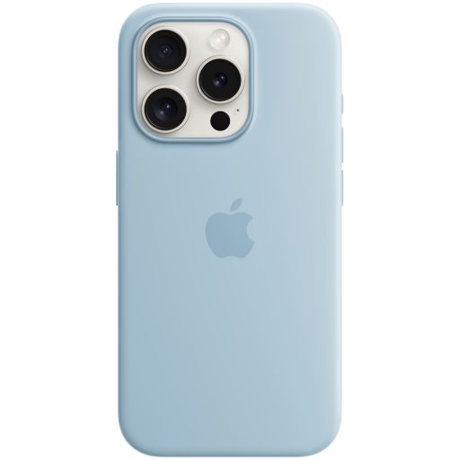 APPLE iPhone 15 Pro Silicone Case with MagSafe - Light Blue,Model A3125