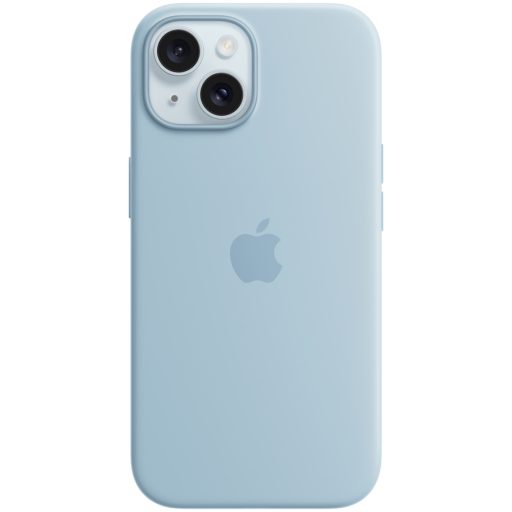 APPLE iPhone 15 Silicone Case with MagSafe - Light Blue,Model A3123