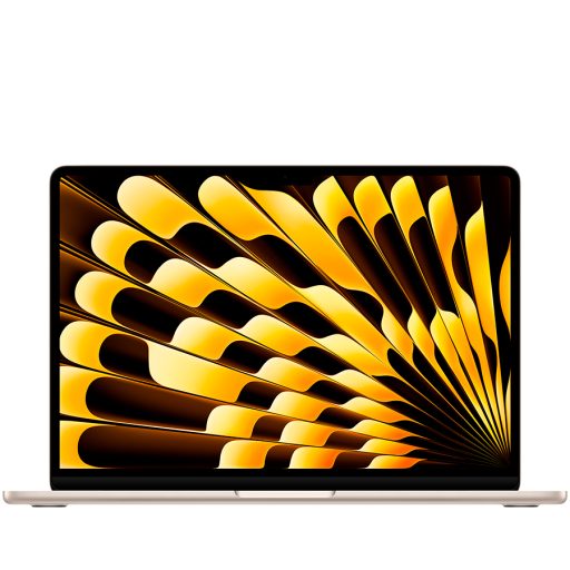 APPLE 13-inch MacBook Air: Apple M4 chip with 10-core CPU and 10-core GPU, 16GB, 512GB SSD - Starlight,Model A3240