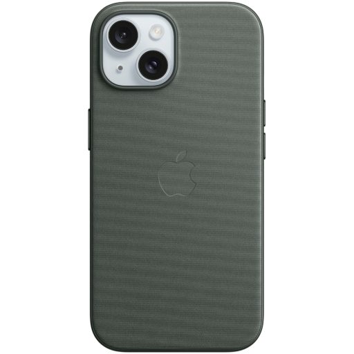 APPLE iPhone 15 FineWoven Case with MagSafe - Evergreen,Model A3132