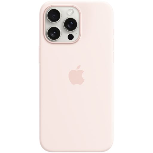 APPLE iPhone 15 Pro Max Silicone Case with MagSafe - Light Pink,Model A3126