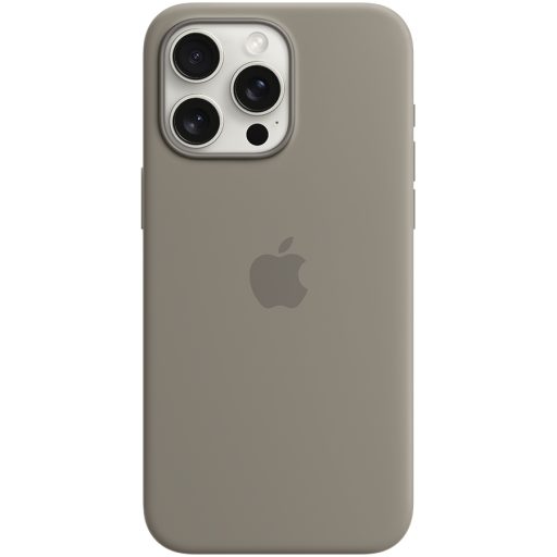 APPLE iPhone 15 Pro Max Silicone Case with MagSafe - Clay,Model A3126