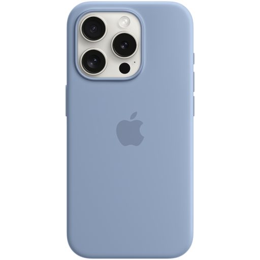 APPLE iPhone 15 Pro Silicone Case with MagSafe - Winter Blue,Model A3125