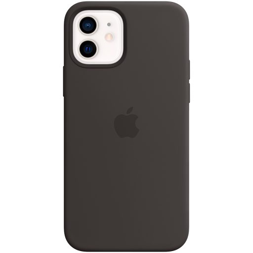 Apple iPhone 12 and 12 Pro Silicone Case with MagSafe - Black, Model A2497