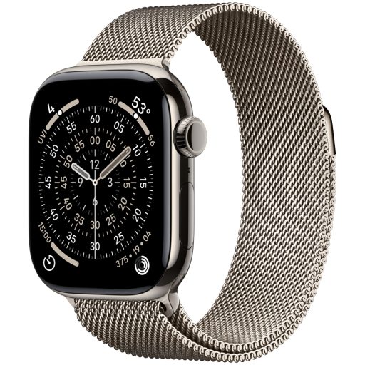 Apple Watch Series 11 GPS + Cellular 42mm Natural Titanium Case with Natural Milanese Loop,Model A3335