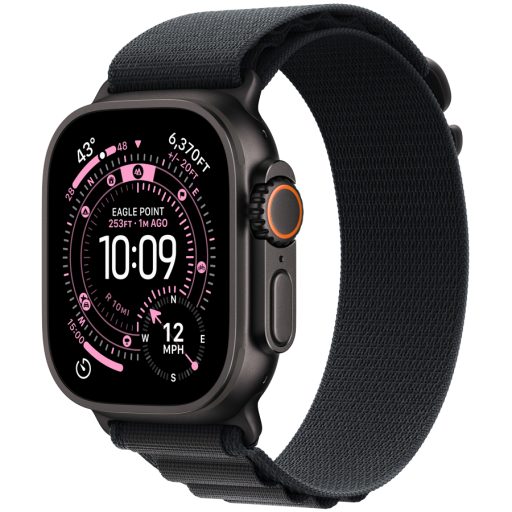Apple Watch Ultra 3 GPS + Cellular 49mm Black Titanium Case with Black Alpine Loop - Large,Model A3281