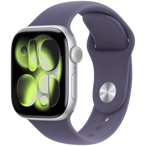 Apple Watch Series 11 GPS 42mm Silver Aluminium Case with Purple Fog Sport Band - S/M,Model A3331