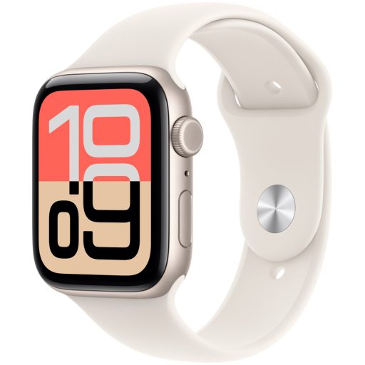 Apple Watch SE 3 GPS + Cellular 44mm Starlight Aluminium Case with Starlight Sport Band - S/M,Model A3328