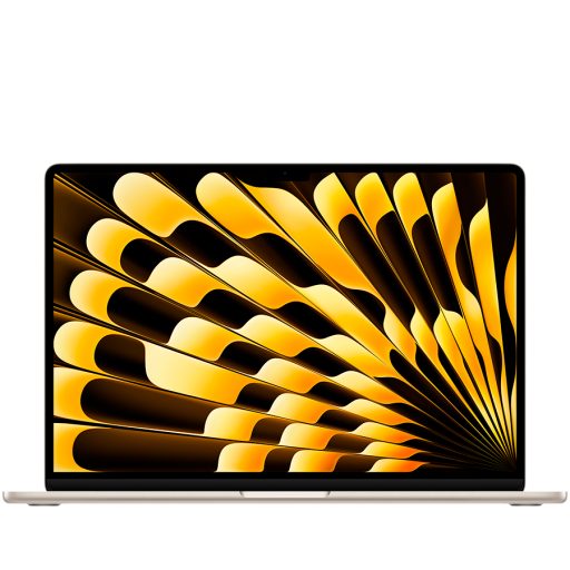 APPLE 15-inch MacBook Air: Apple M3 chip with 8-core CPU and 10-core GPU, 24GB, 512GB SSD - Starlight,Model A3114