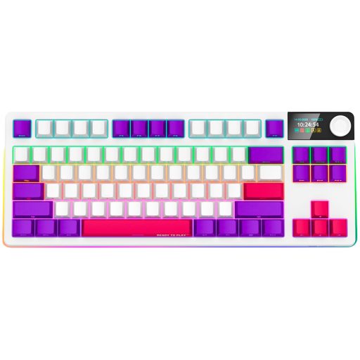 LORGAR KBP70TKLW, Wireless TKL Mechanical Gaming Keyboard Pro, White, EN layout