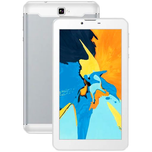 VGKE 7" 3G Tablet, Quad Core Mediatek CPU, 1GB RAM, 16GB Storage, Android 10 - Tablet cover inside Box - Silver