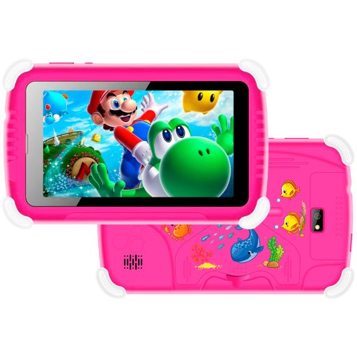 VGKE 7" IPS Kids Tablet - Mediatek MT6735 CPU, 1GB RAM, 16GB Storage, 3G + Wifi, Bluetooth 4.0, Android - Pink
