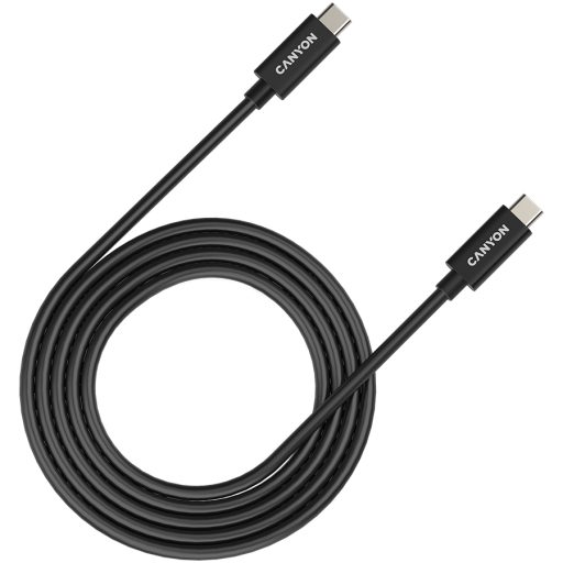 CANYON cable UC-42 USB-C to USB-C 240W 20Gbps 4k 2m Black