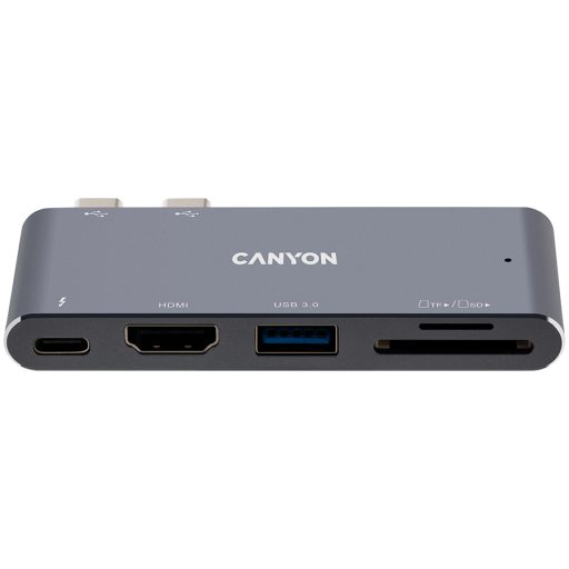 CANYON hub DS-5 5in1 Thunderbolt 3 4k Space Grey