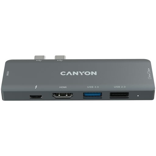 CANYON hub DS-5 7in1 Thunderbolt 3 Space Grey