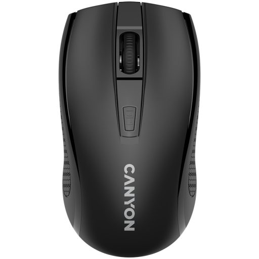 CANYON MW-7, 2.4Ghz wireless mouse, 6 buttons, DPI 800/1200/1600, with 1 AA battery ,size 110*60*37mm,58g,black