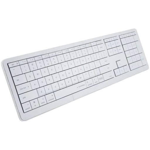 CLEVETURA CLVX 1 Touch-On-Keys AI Wireless Keyboard, ANSI US Mac layout, Scissor Switches, Aluminum Chassis, Interactive RGB, Mac/iPad/AppleTV/PC support