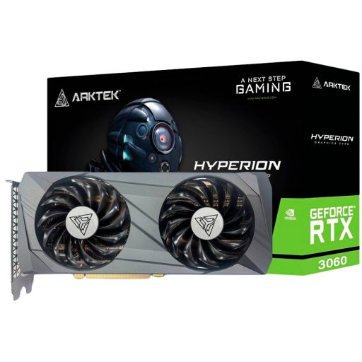 Arktek Geforce RTX3060 DDR6 12GB 192Bit TWIN FANS Graphics Card
