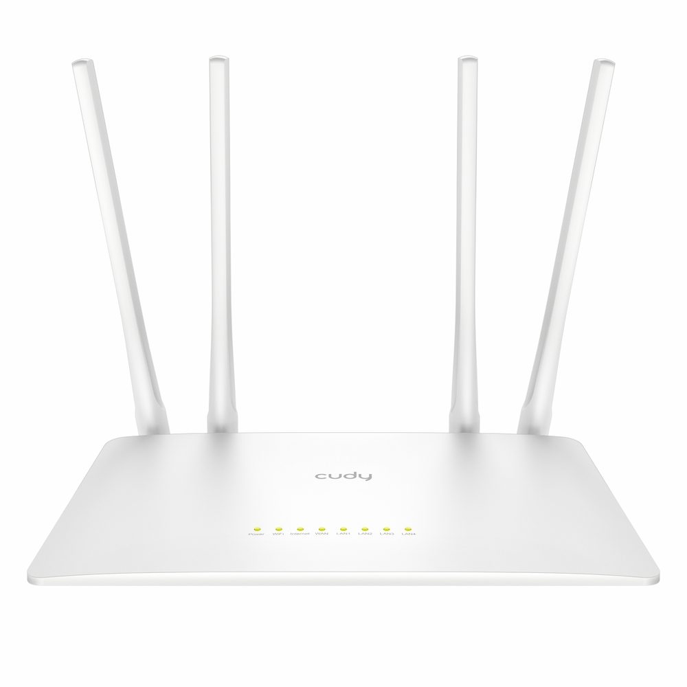Cudy WR300S 300Mbps 5-Port Wi-Fi 4 Router - White