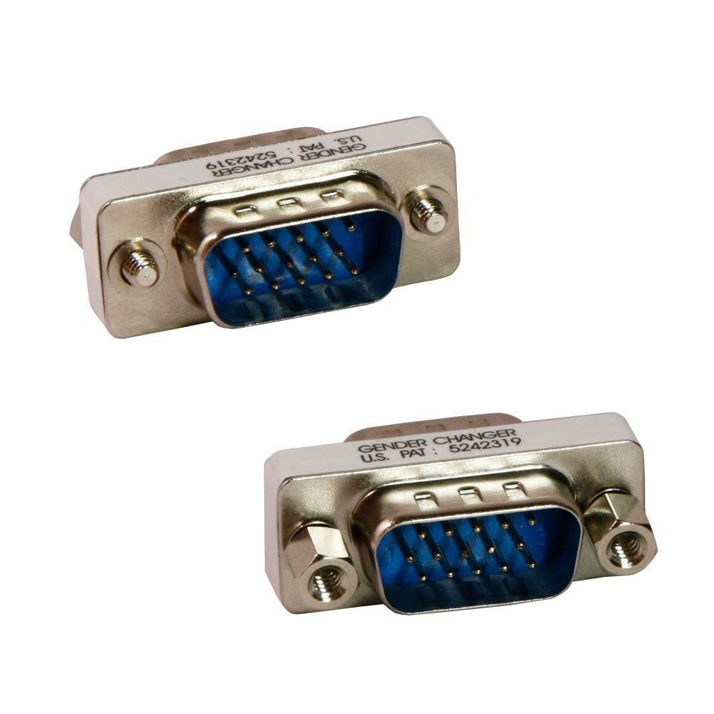 Parrot Products Male to Male 15Pin VGA Adapter (Connect two Female VGA Cables)