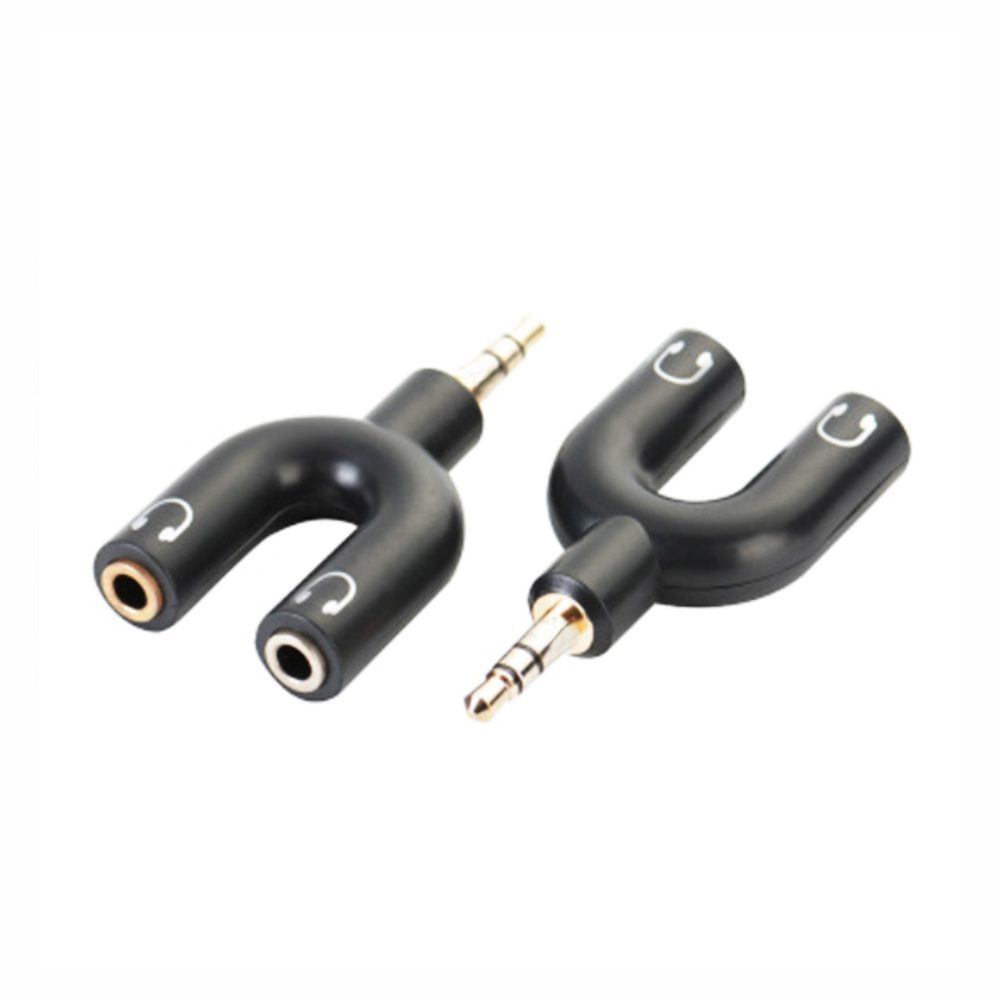 Parrot Products 3.5mm Male Audio Jack - 2 x 3.5mm Female Audio Jack Adaptor