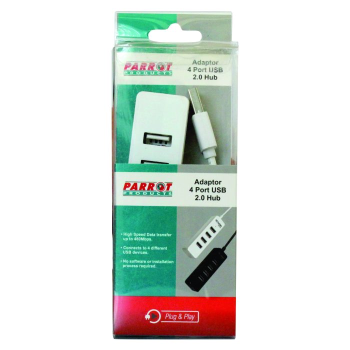 Parrot Products 4 Port USB 2.0 Hub