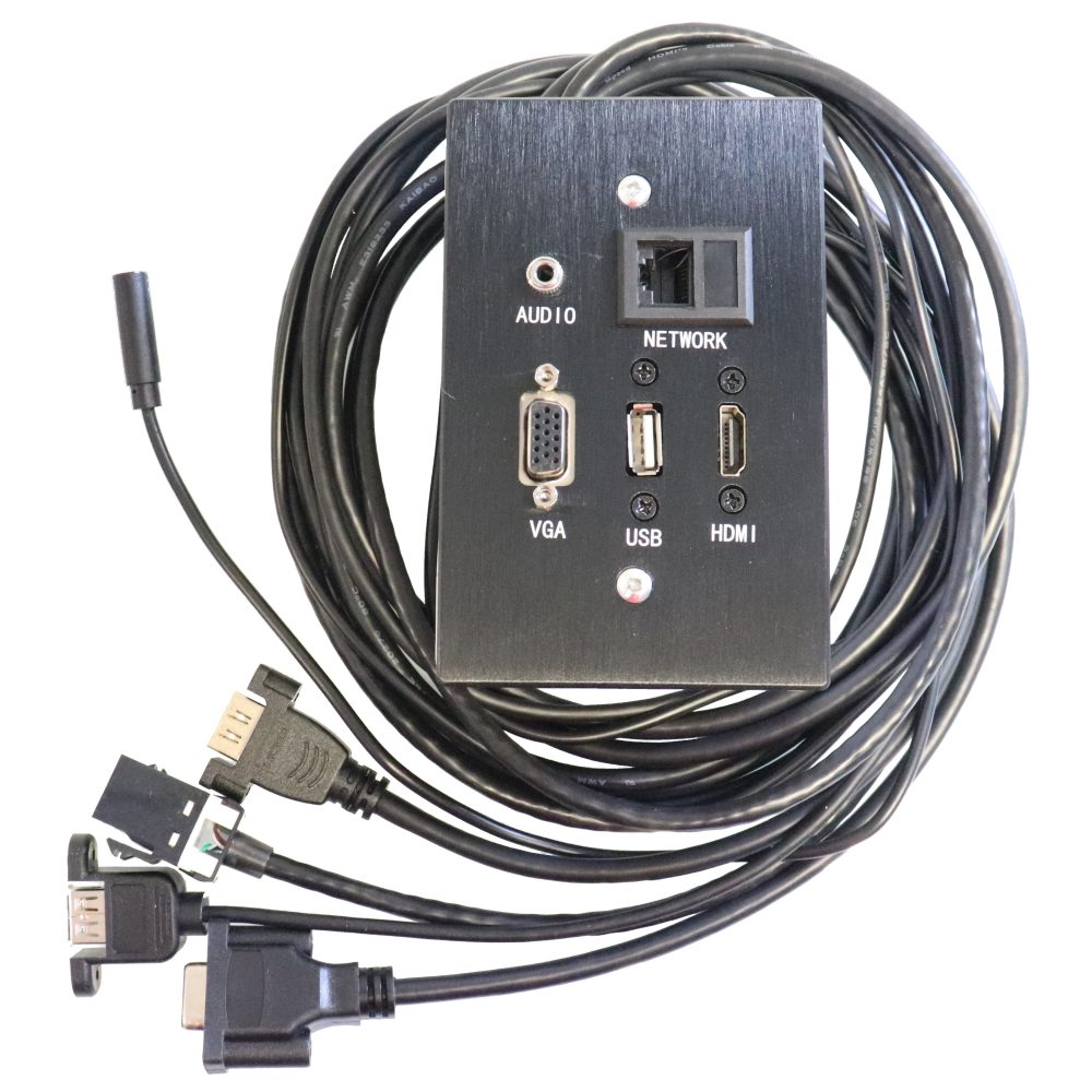Parrot Products Wall Box Female HDMI | VGA | Aux | Ethernet | USB A Port