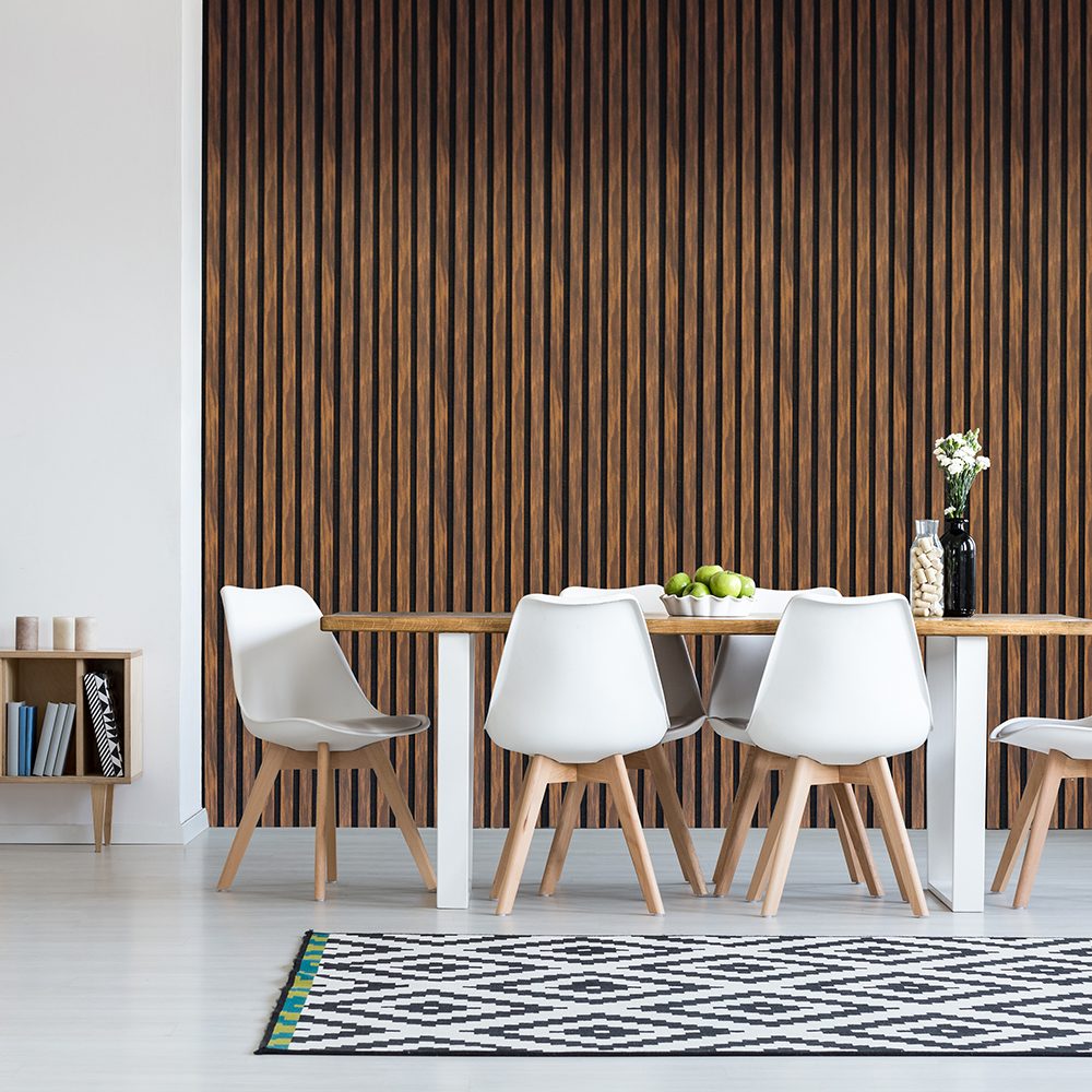 Parrot Products Acoustic Slatted Wall Panel 600 2400mm Ebony