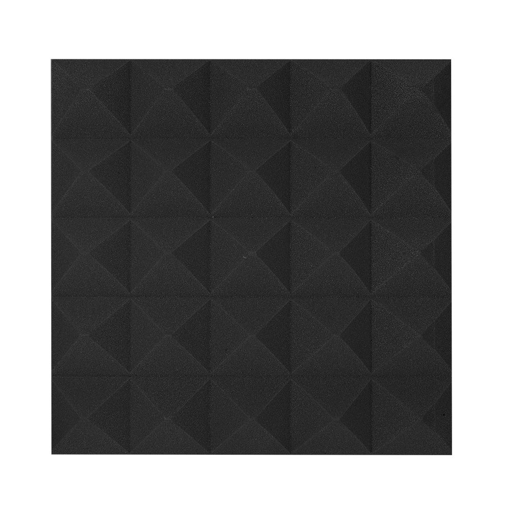 Parrot Products Acoustic Panel Pyramidfoam 500x500mm Black