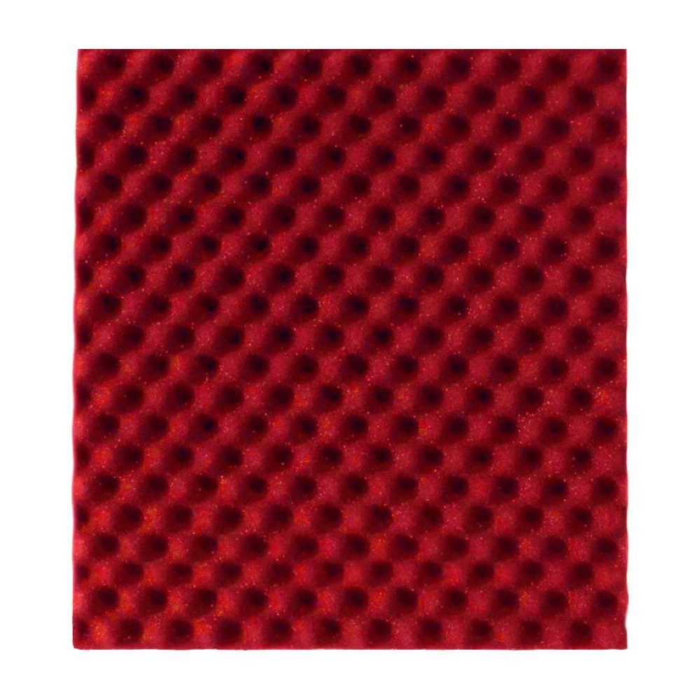 Parrot Products Acoustic Panel Convoluted 500mm x 500mm Red