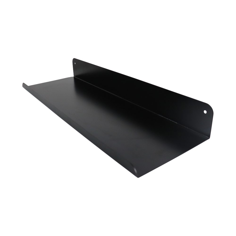 Parrot Products Slatted Panel Steel Shelf 900mm Black Feature Wall Shelf