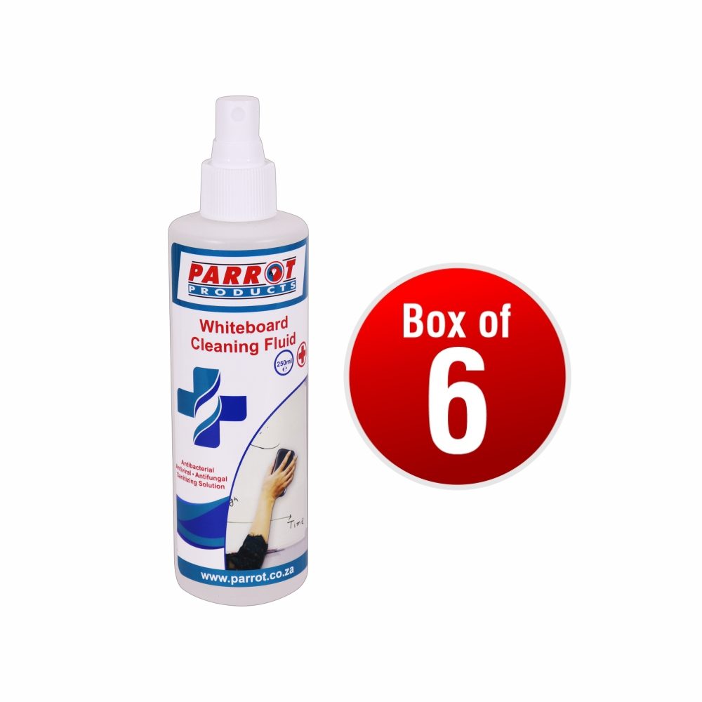 Parrot Products Cleaning Fluid Whiteboard 250 ml Uncarded Box OF 6