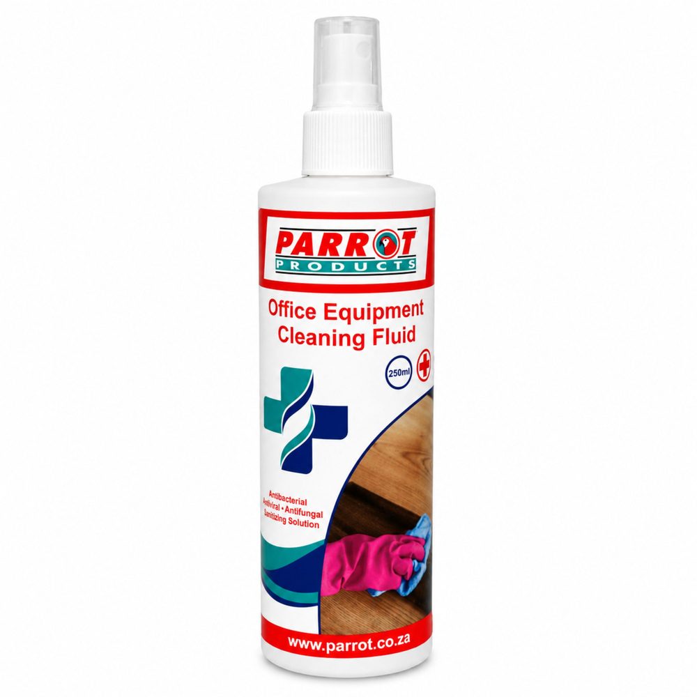 Parrot Products Office Equipment Cleaning Fluid 250ml Carded