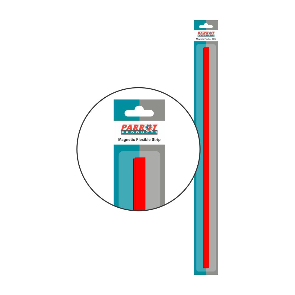 Parrot Products Magnetic Flexible Strip (1000*15mm - Red)