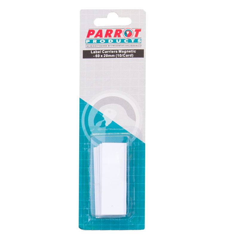 Parrot Products Magnetic Label Carriers (20*60mm - 10 Pack)