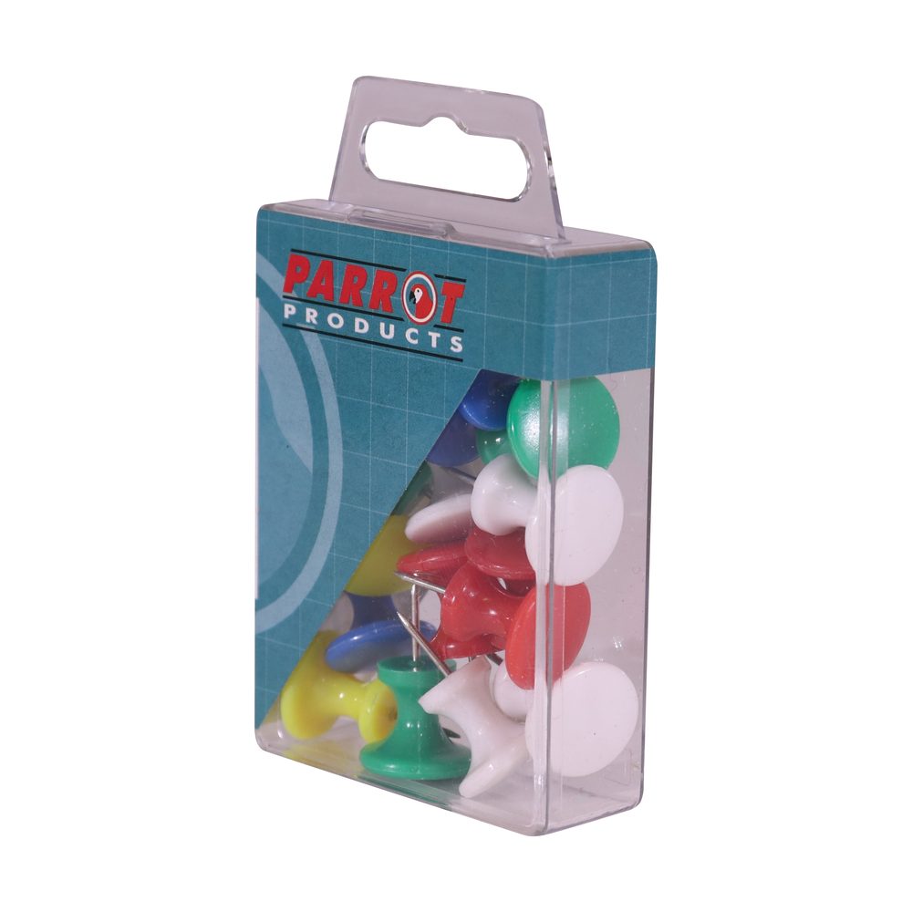 Parrot Products Giant Push Pins (Boxed 15 Assorted)