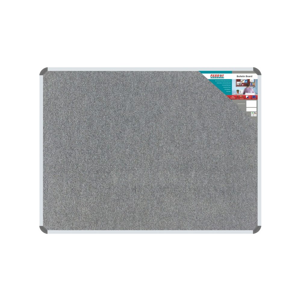 Parrot Products Bulletin Board Ribbed Aluminium Frame (1200x900mm - Laurel)