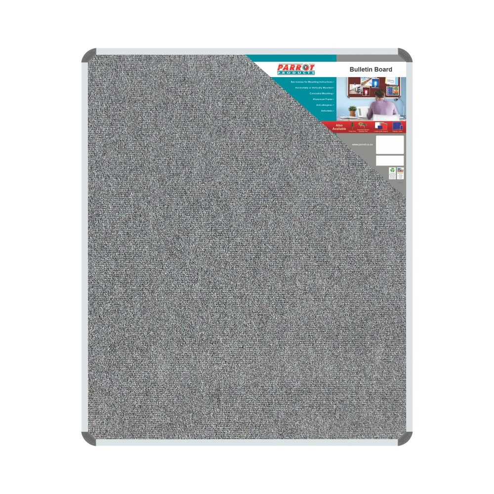 Parrot Products Bulletin Board Ribbed Aluminium Frame (1200x1000mm - Laurel)
