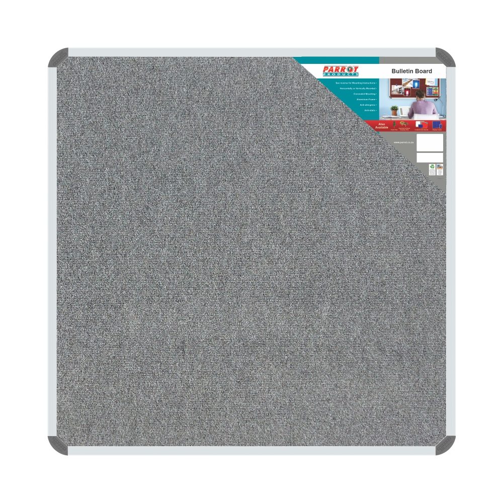 Parrot Products Bulletin Board Ribbed Aluminium Frame (1200x1200mm - Laurel)