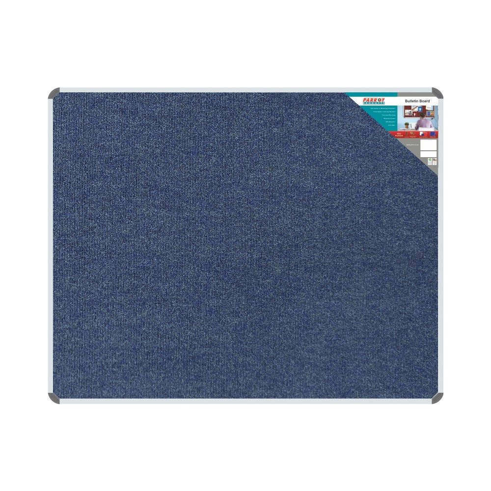 Parrot Products Bulletin Board Ribbed Aluminium Frame (1500x1200mm - Denim)