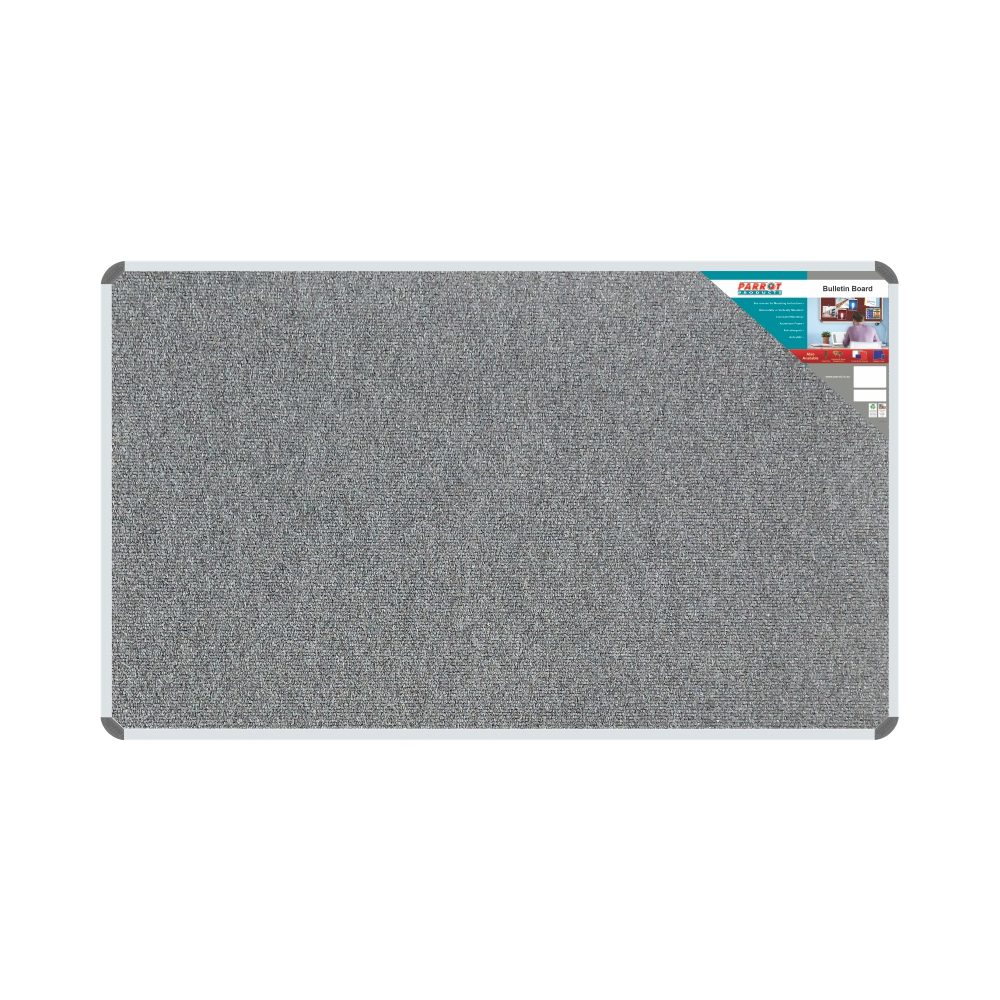 Parrot Products Bulletin Board Ribbed Aluminium Frame (1500x900mm - Laurel)