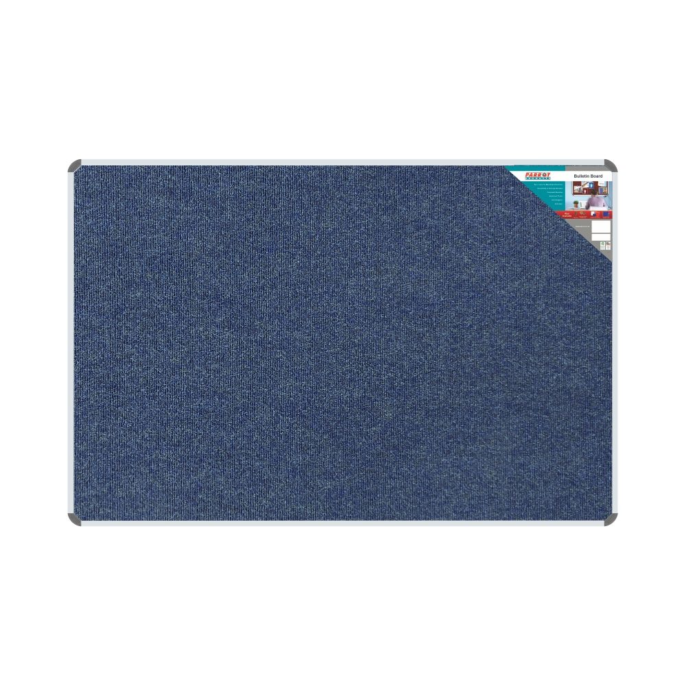Parrot Products Bulletin Board Ribbed Aluminium Frame (1800x1200mm - Denim)