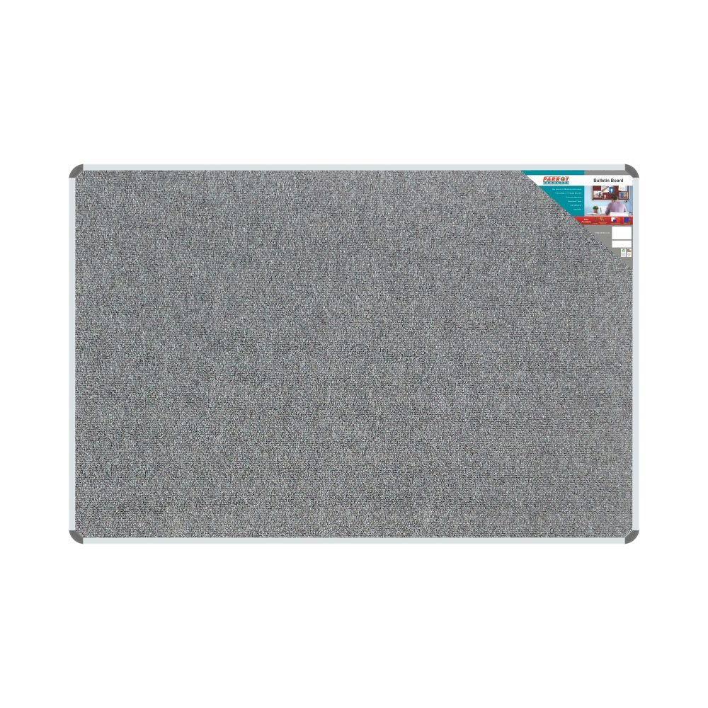Parrot Products Bulletin Board Ribbed Aluminium Frame (1800x1200mm - Laurel)