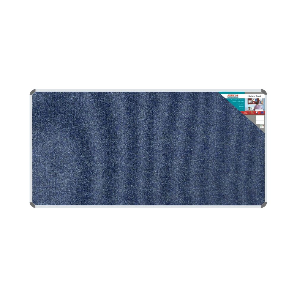 Parrot Products Bulletin Board Ribbed Aluminium Frame (1800x900mm - Denim)
