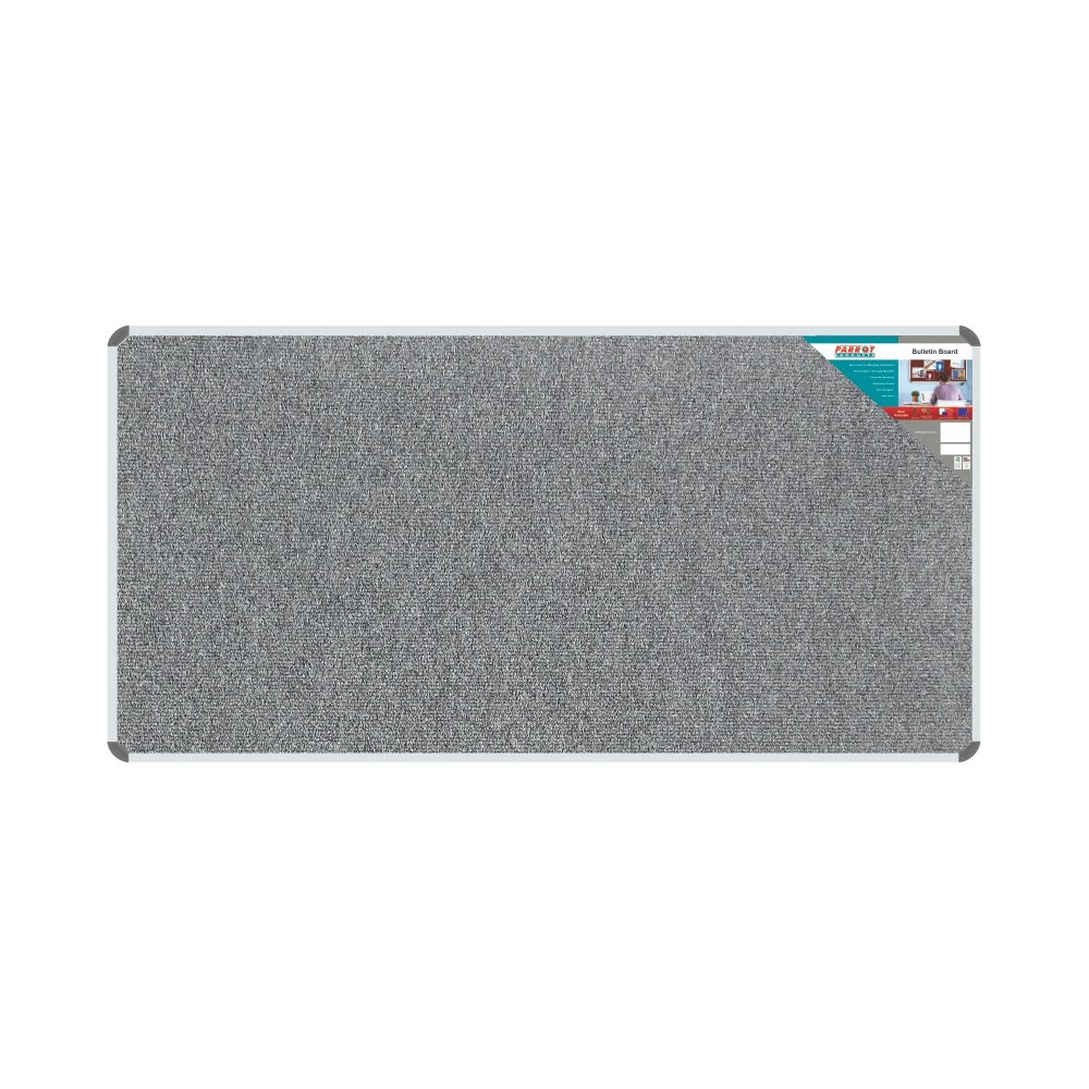 Parrot Products Bulletin Board Ribbed Aluminium Frame (1800x900mm - Laurel)