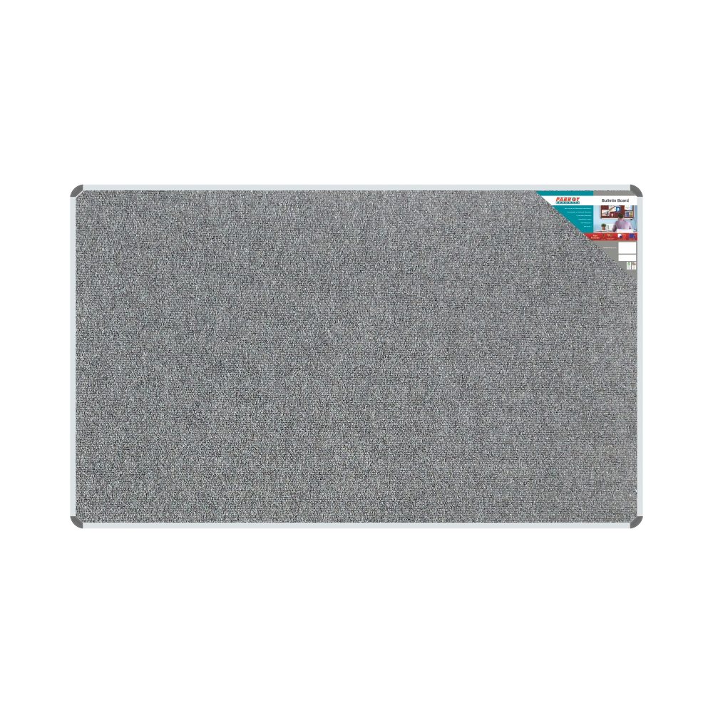 Parrot Products Bulletin Board Ribbed Aluminium Frame (2000x1200mm - Laurel)