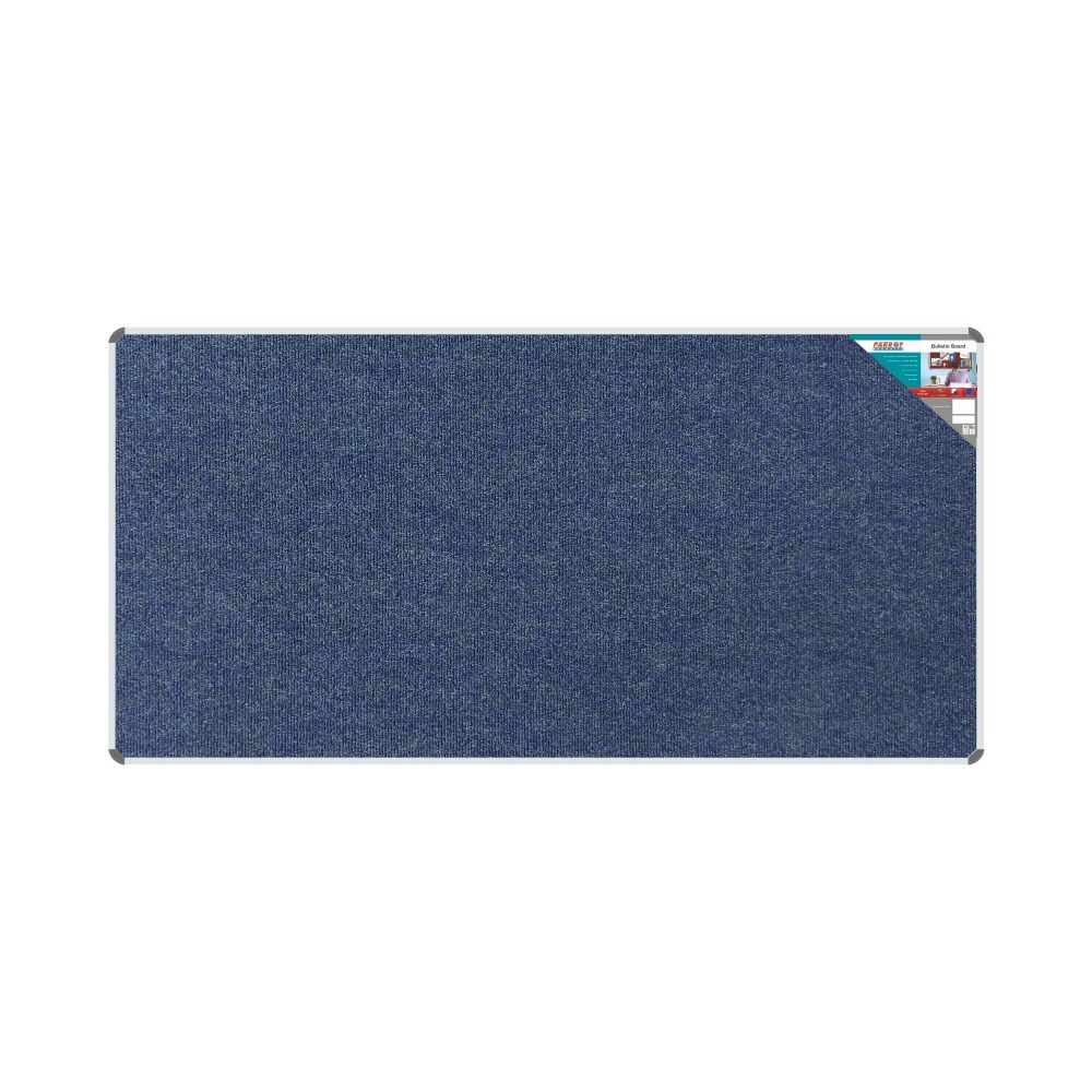 Parrot Products Bulletin Board Ribbed Aluminium Frame (2400x1200mm - Denim)